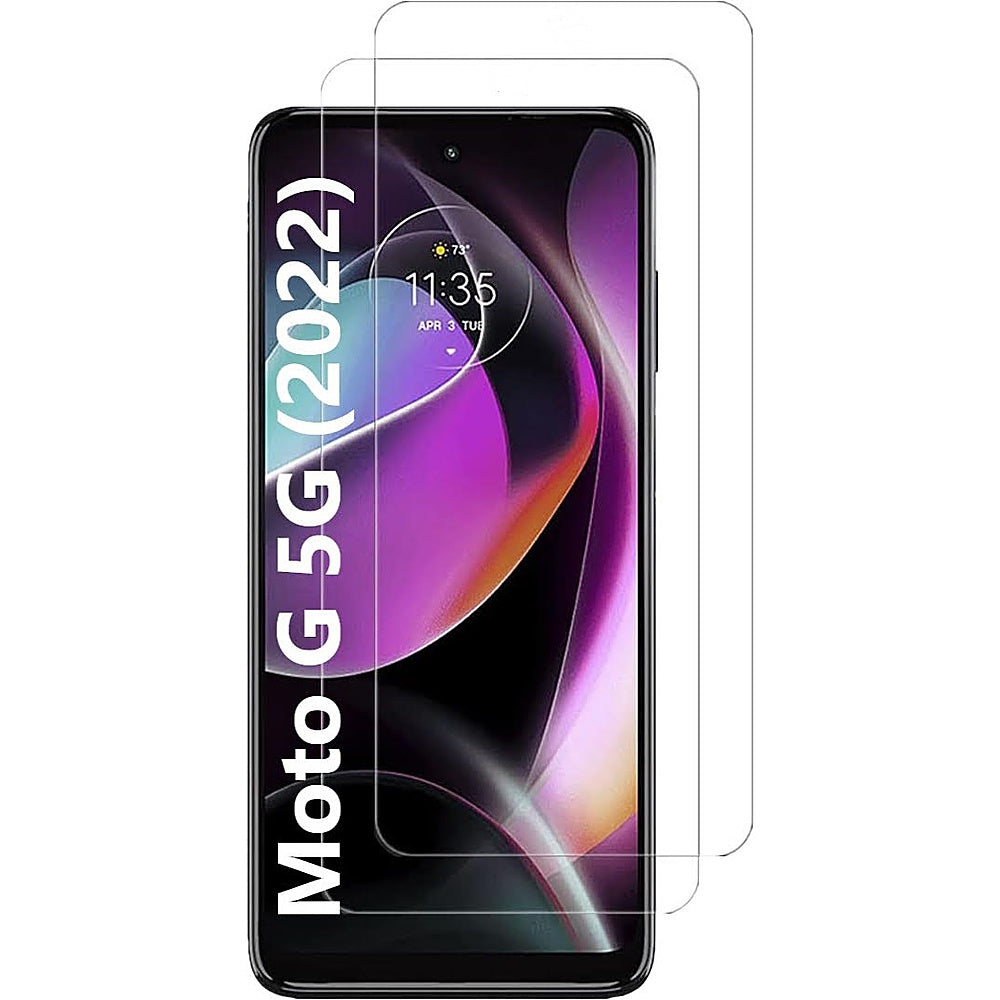 (2 Packs) Tempered Glass Screen Protector for Motorola Moto G 5G (2022) (2 Packs) Tempered Glass Screen Protector for Motorola Moto G 5G (2022)